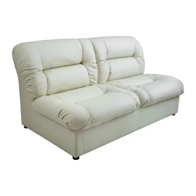 Sofa Visit, upholstery - leather Madras Bianco